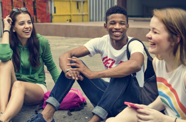 Happy high school teens in Austin TX after participating in DBT Summer Boot Camp for Teens at Austin DBT Associates.