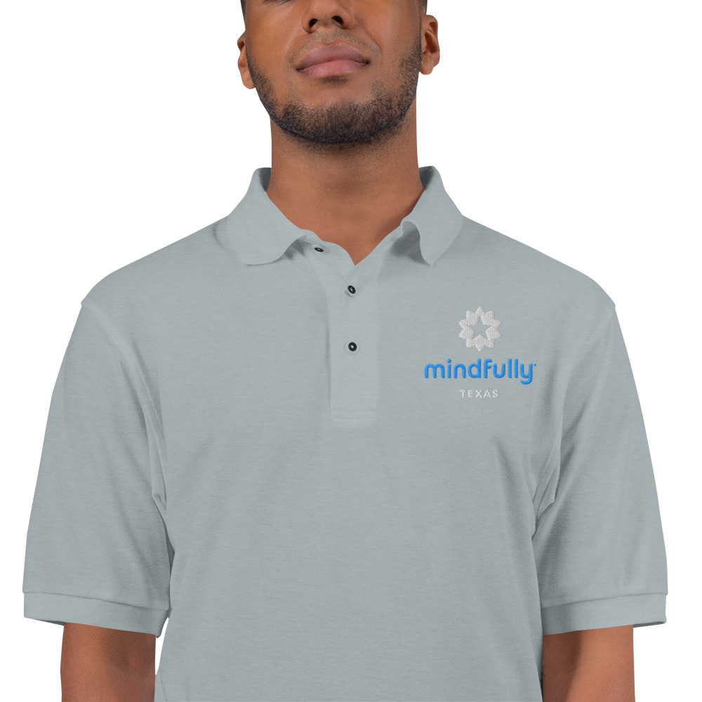 Mindfully Texas Men's Premium Polo - Image 4